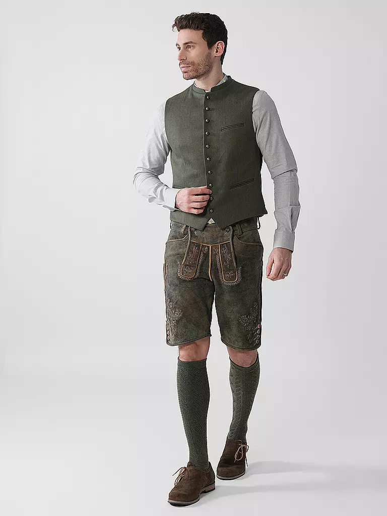GOTTSEIDANK | Gilet tradizionale KONSTANTIN | Oliva