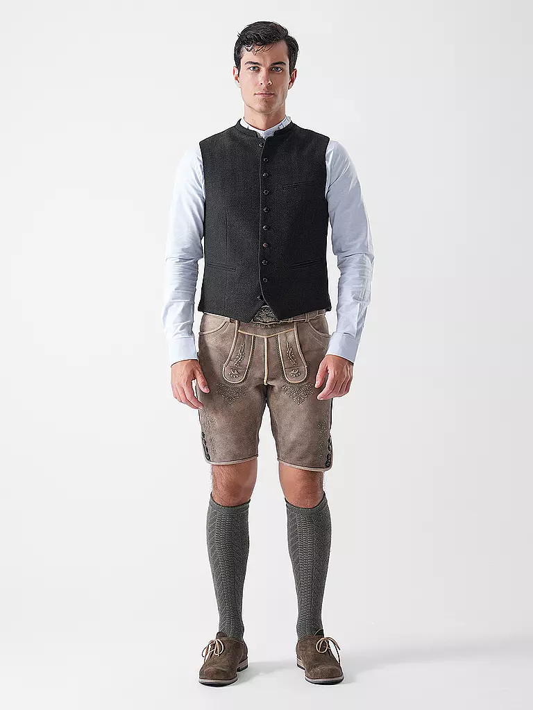 GOTTSEIDANK | Gilet tradizionale KONSTANTIN | Verde scuro