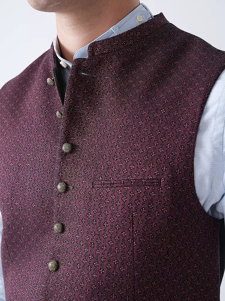 GOTTSEIDANK | Gilet tradizionale KONSTANTIN | Rosso scuro