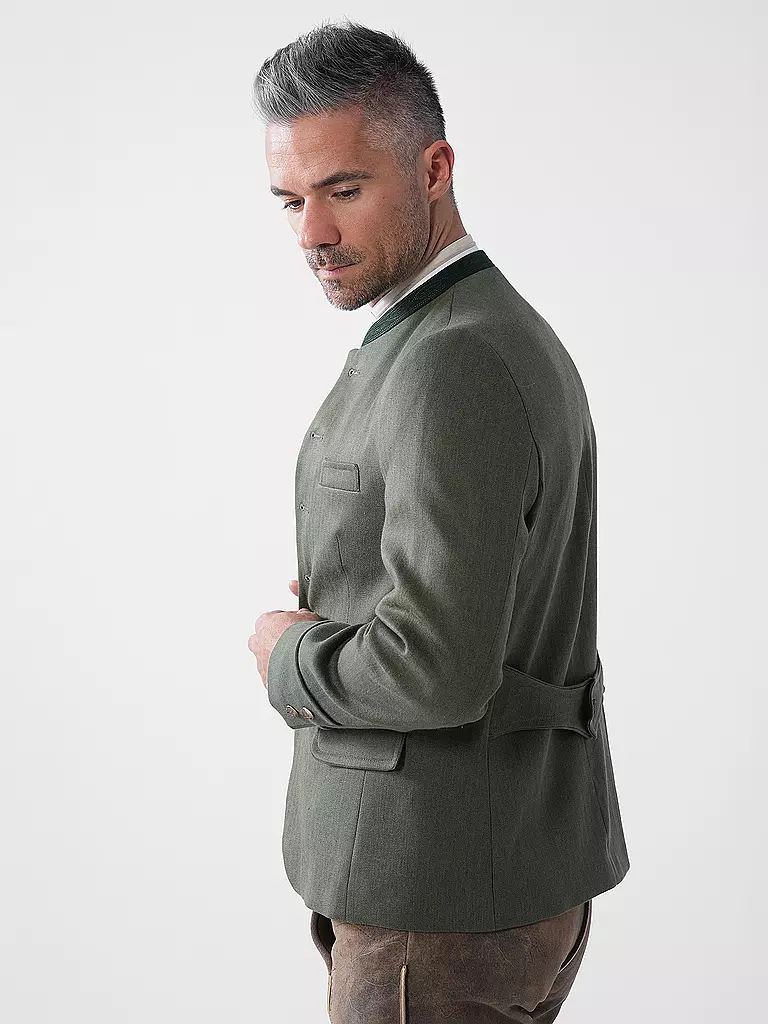 GOTTSEIDANK | Produktname: Trachtensakko HELMUT
Marke: GOTTSEIDANK
Farbe: olive
Kategorien: Mode,Herren

Ärmellänge: Langarm
Material: Baumwolle,Leinen,Stretch
Kragenform: Stehkragen
Musterung: Unifarben
Passform (Oberbekleidung): Regular | Oliva