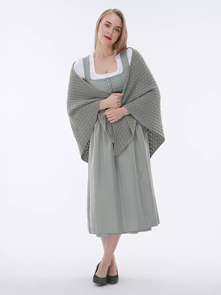 GOTTSEIDANK | Trachten Stola JOLANDA  | Grigio chiaro