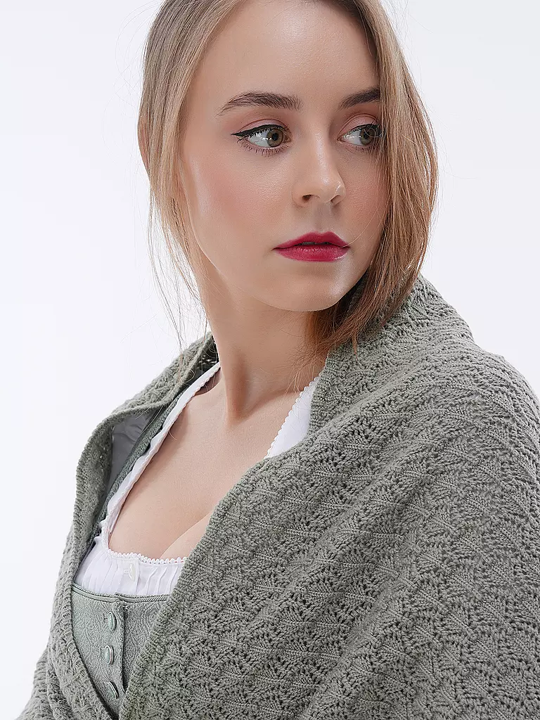 GOTTSEIDANK | Trachten Stola JOLANDA  | Grigio chiaro