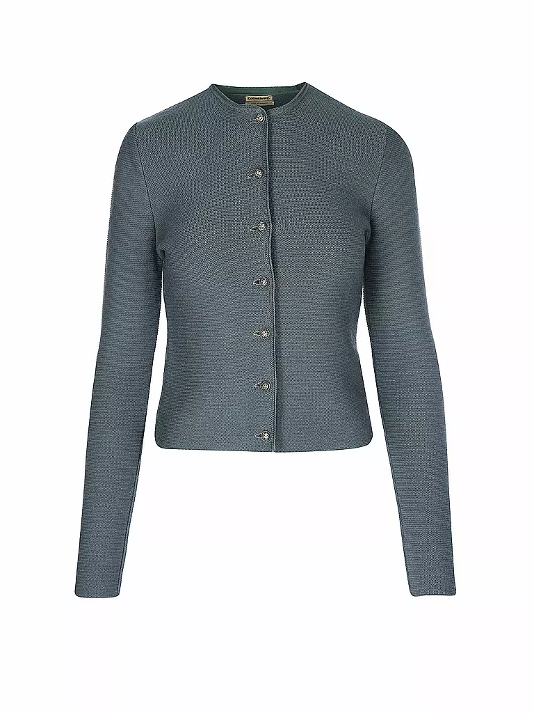 GOTTSEIDANK | Trachten Strickweste Aloisia  | Grigio