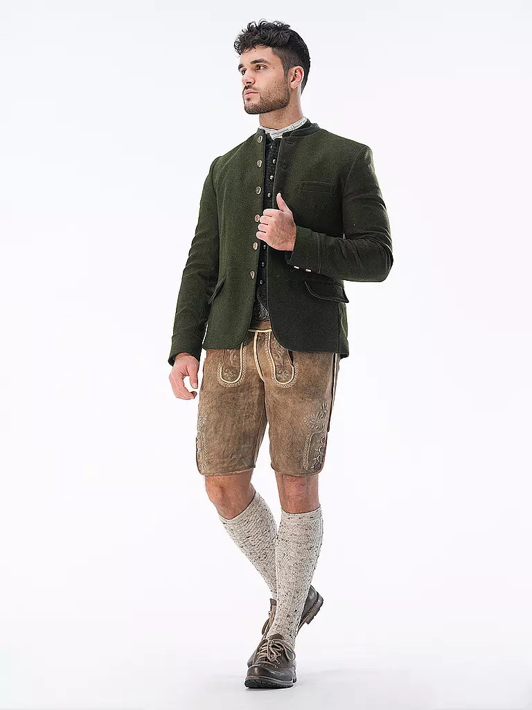 GOTTSEIDANK | Trachtensakko HELMUT | Verde scuro