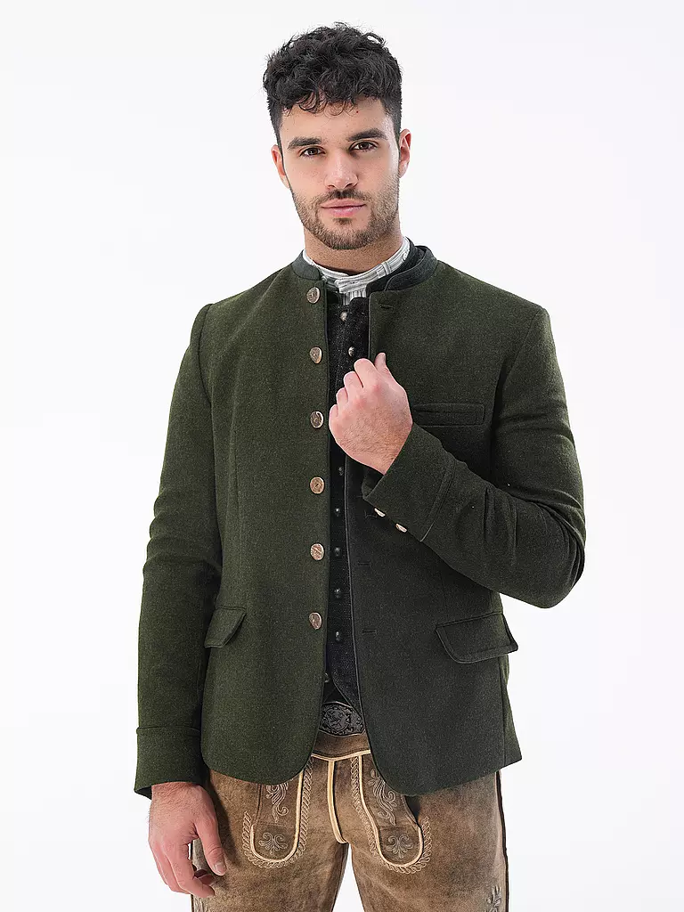 GOTTSEIDANK | Trachtensakko HELMUT | Verde scuro