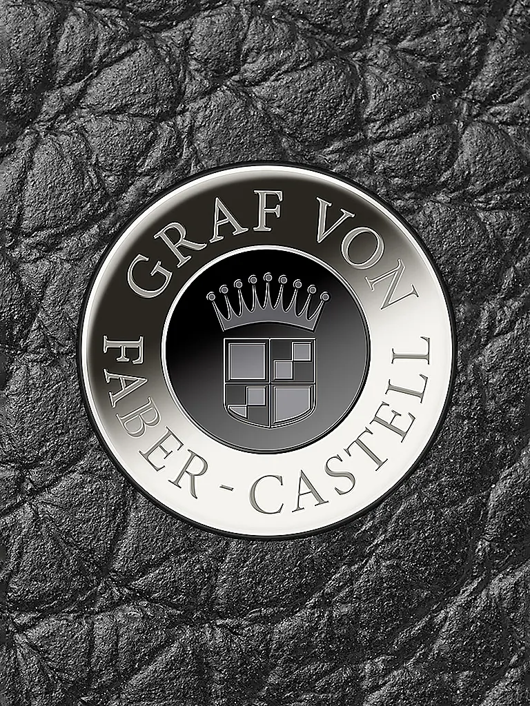 GRAF VON FABER-CASTELL | Astuccio per 2 strumenti da scrittura, Cashmere, con cerniera, Nero | 