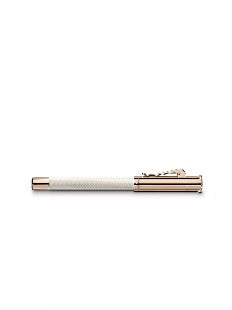 GRAF VON FABER-CASTELL | Penna stilografica Guilloche Champagne Blush M | Bianco