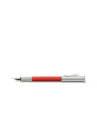 GRAF VON FABER-CASTELL | Penna stilografica Guilloche India Red F | Rosso