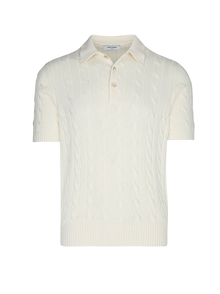 Gran Sasso Polo Slim Fit crema 48