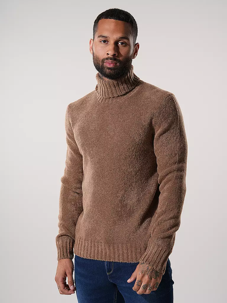 GRAN SASSO | Rollkragenpullover | Cammello