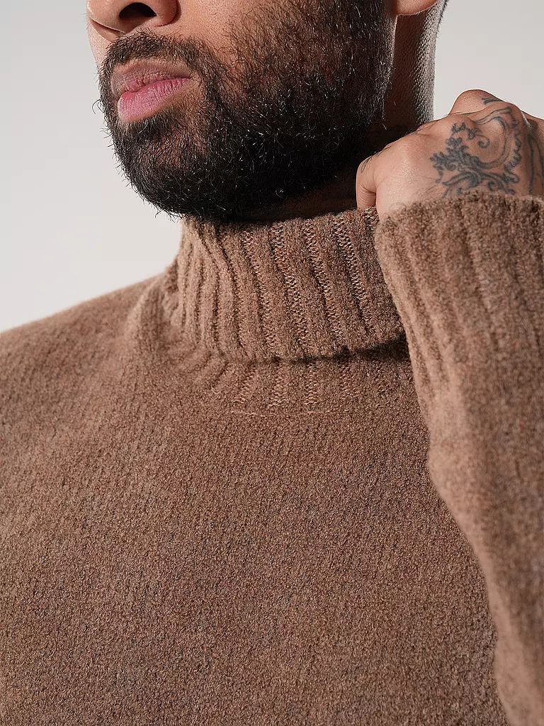 GRAN SASSO | Rollkragenpullover | Cammello