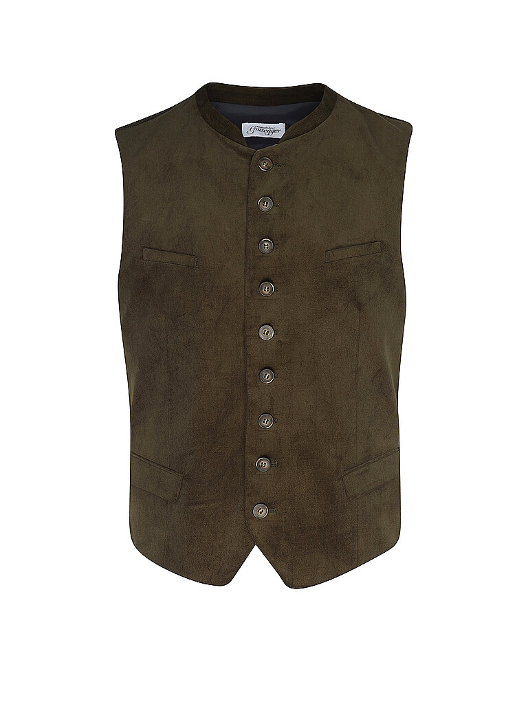 Gilet tradizionale VITTORIO verde scuro 48