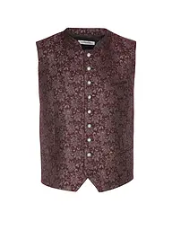 GRASEGGER | Gilet tradizionale AURACH | Rosso scuro