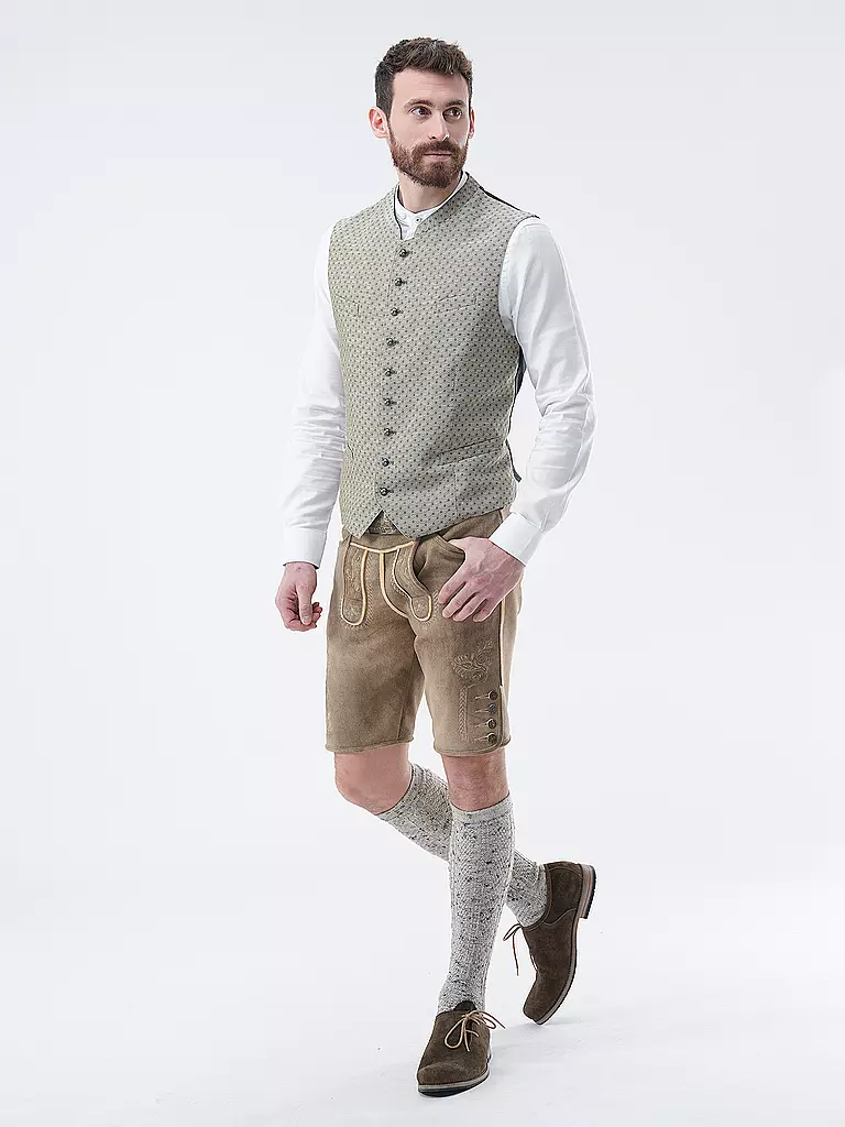 GRASEGGER | Gilet tradizionale FLORI | Verde scuro