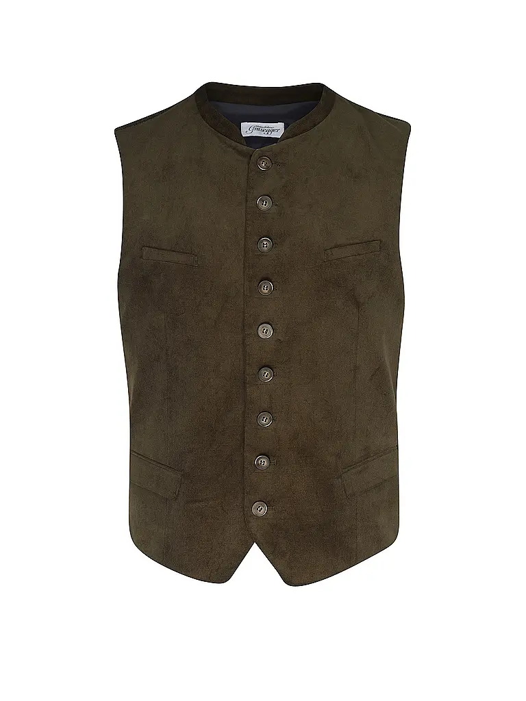 GRASEGGER | Gilet tradizionale VITTORIO | Verde scuro