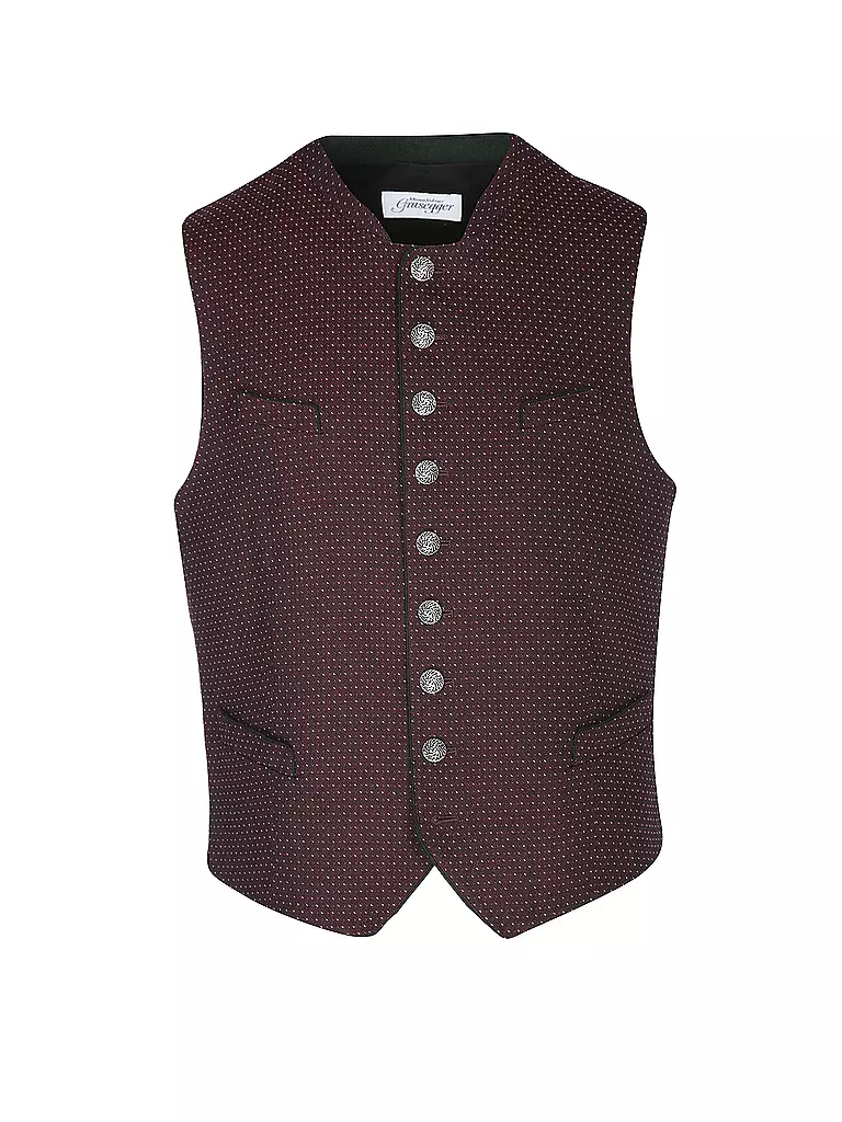 GRASEGGER | Gilet tradizionale XENO 2N | Rosso scuro
