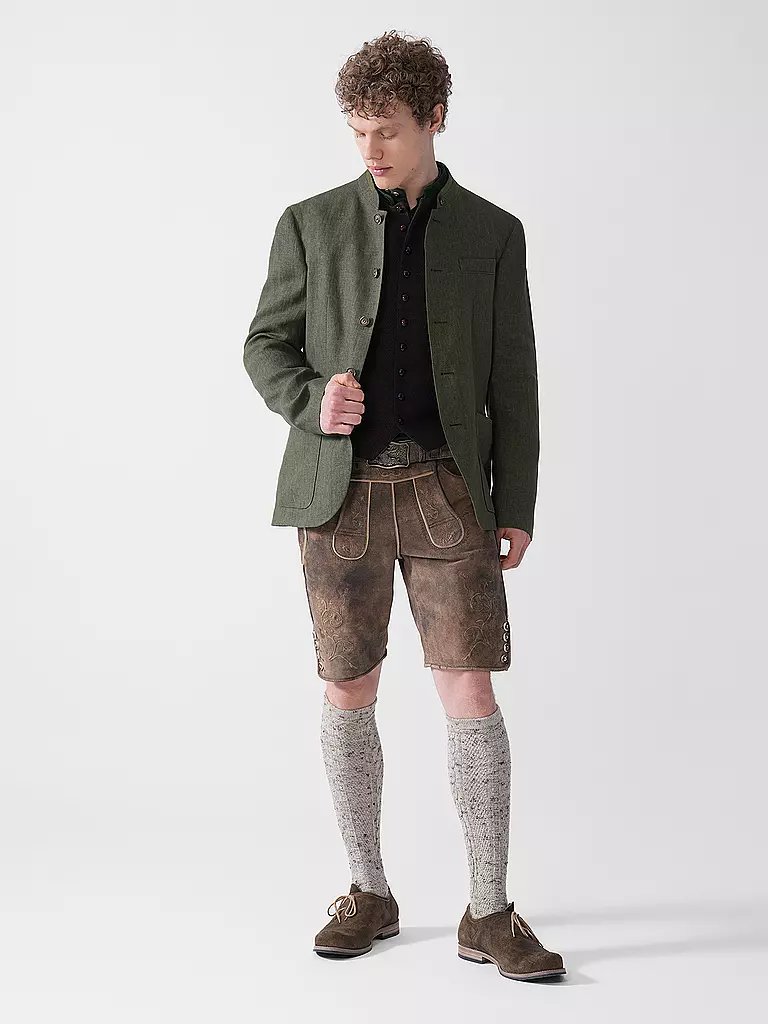 GRASEGGER | Trachtensakko NOBIS

Marca: GRASEGGER
Colore: oliva
Categorie: Moda, Uomo

Lunghezza manica: Manica lunga
Materiale: Lino
Forma colletto: Collo alla coreana
Motivo: Tinta unita
Vestibilità (capispalla): Regular
Dettagli: Tasche a filetto | Oliva