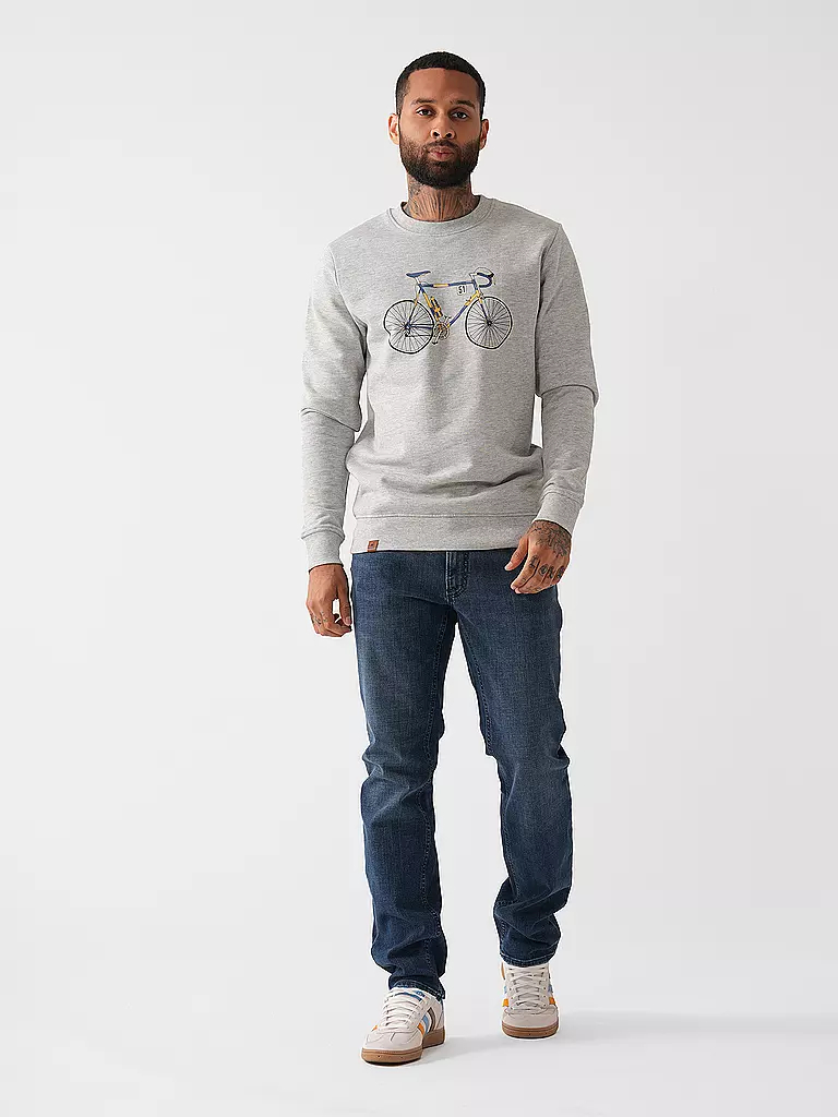 GREENBOMB | Sweater WILD BIKE KNUT | Grigio