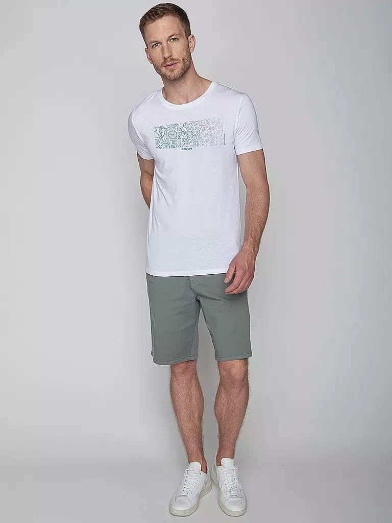 GREENBOMB | T-Shirt BIKE SLOW GUIDE | Bianco