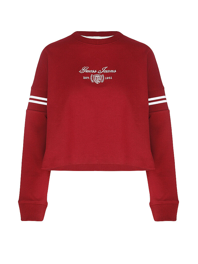 Guess Felpa rosso scuro M