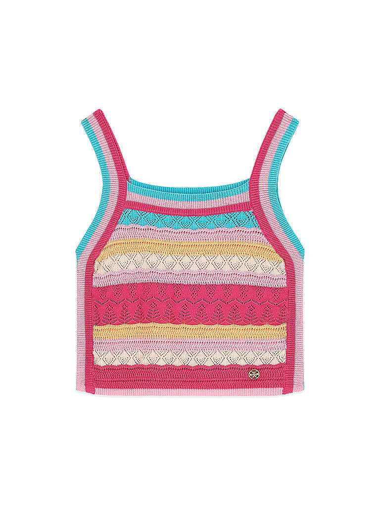 Top in maglia da bambina multicolore 164