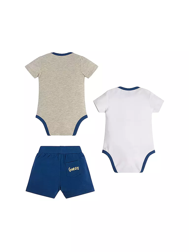 GUESS | Baby Set Bodys und Hose 3 teilig | Blu