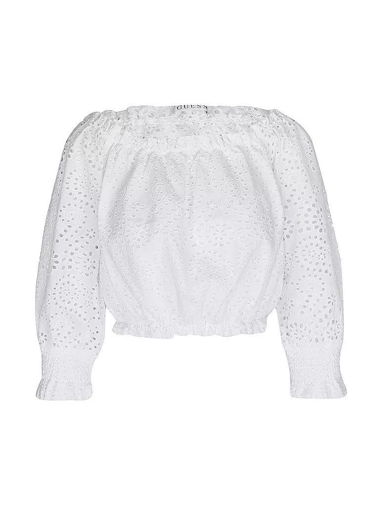 GUESS | Bluse Cropped Fit | Bianco