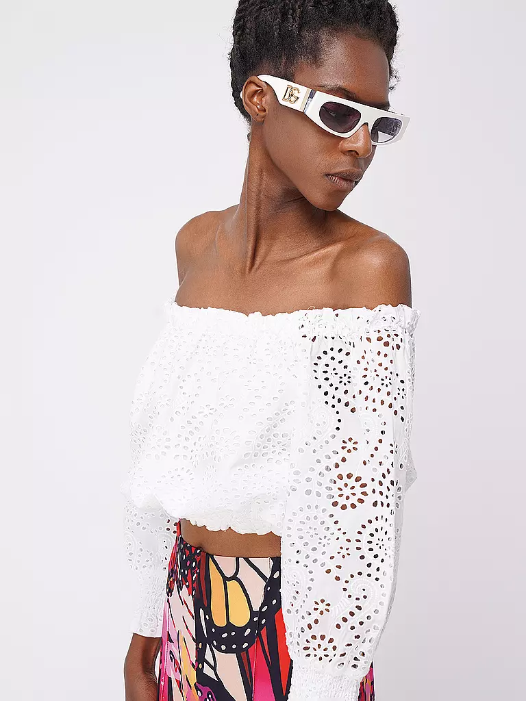 GUESS | Bluse Cropped Fit | Bianco