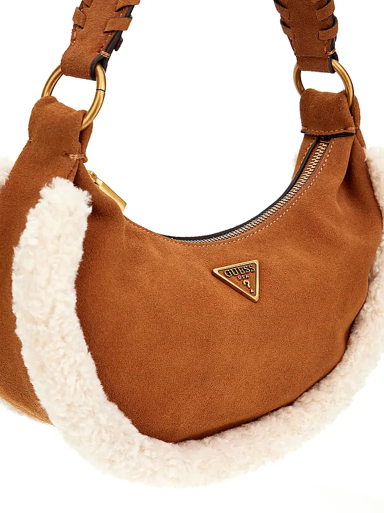GUESS | Borsa in pelle - Mini Bag AMITA | Cammello