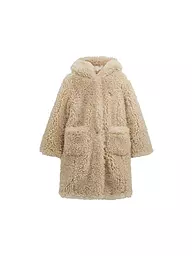 GUESS | Cappotto da bambina effetto pelliccia | Crema