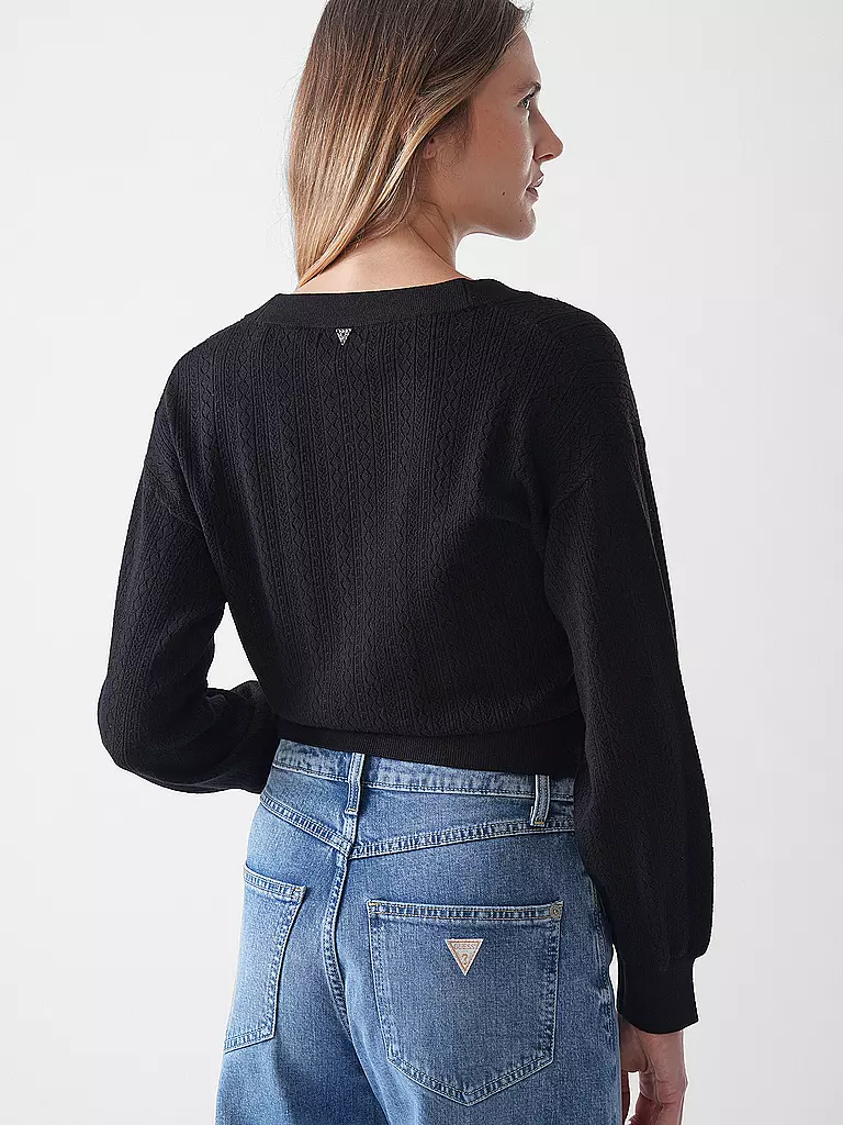 GUESS | Cardigan
Marke: GUESS
Farbe: schwarz
Kategorien: Moda,Donna
Lunghezza manica: Manica lunga
Scollo: Scollo a V
Materiale: Viscosa, Poliestere / Poliammide
Fantasia: Tinta unita
Vestibilità (capispalla): Regular
Stile: Young Fashion,Glamour
Dettagli: Lavo |