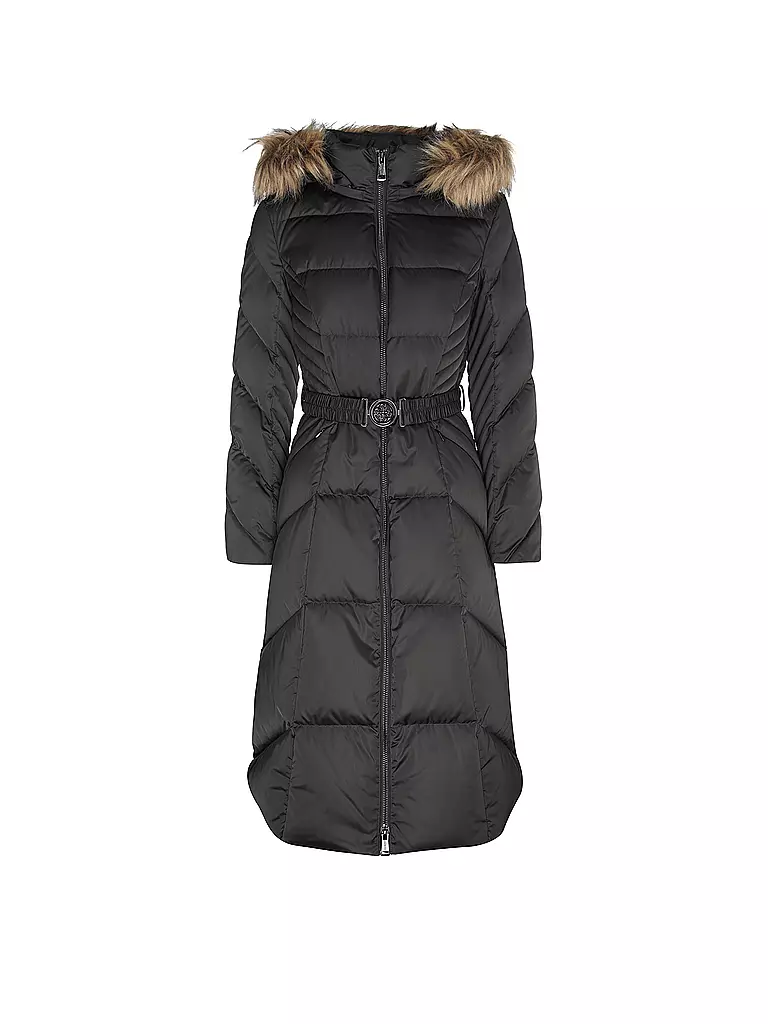 GUESS | Daunensteppmantel  | Nero