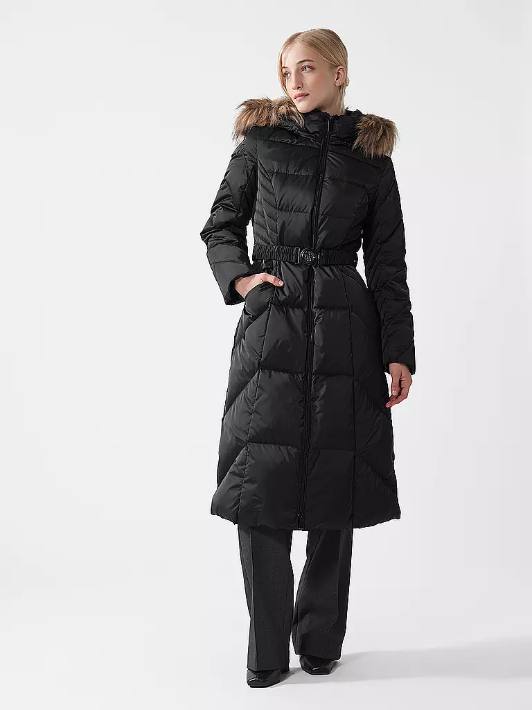 GUESS | Daunensteppmantel  | Nero