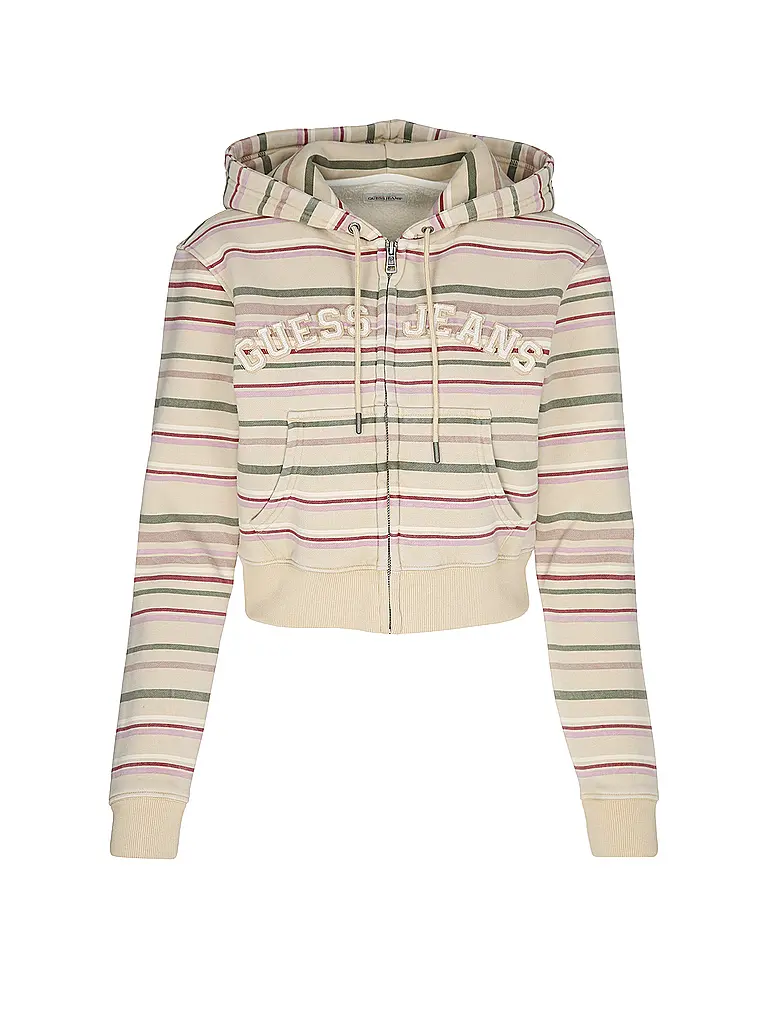 GUESS | Felpa con cappuccio cropped fit | Beige