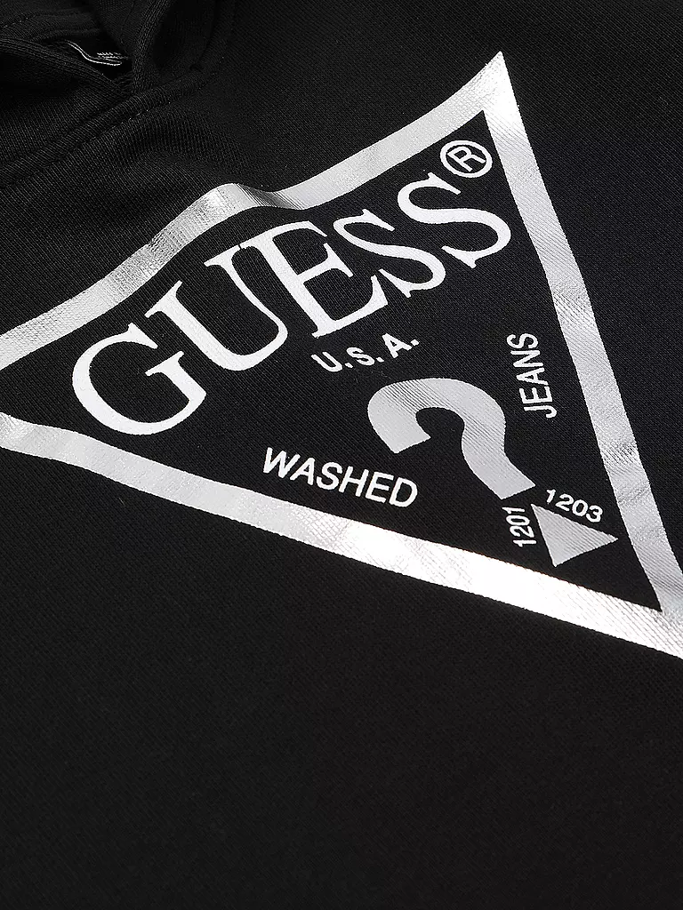 GUESS | Felpa con cappuccio da ragazza - Hoodie | Nero
