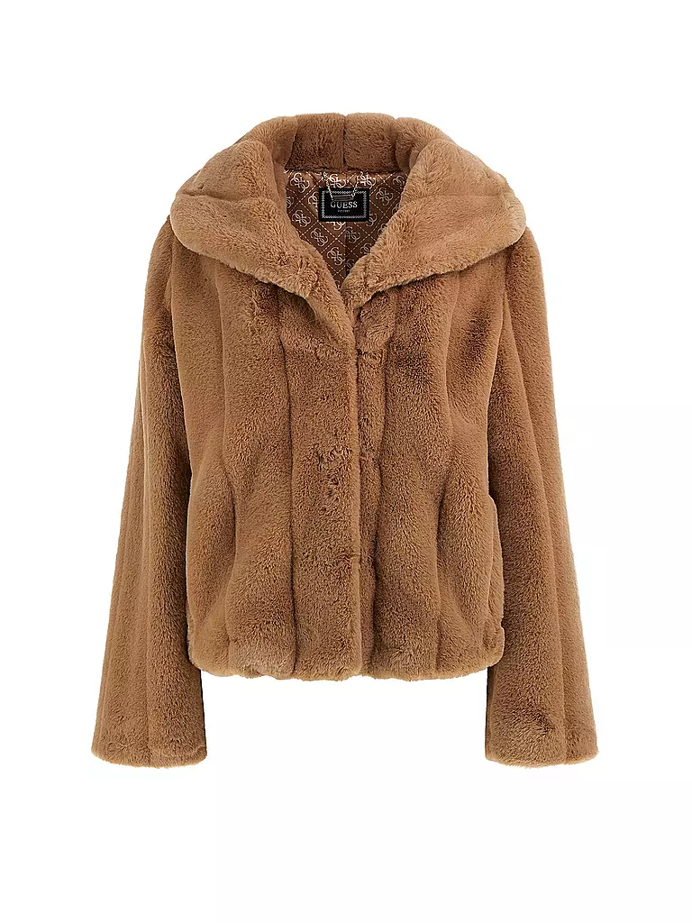 GUESS | Giacca in pelliccia sintetica SOPHY | Marrone