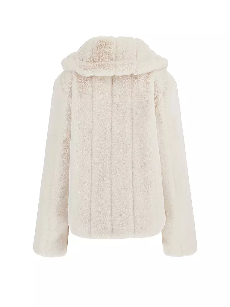 GUESS | Giacca in pelliccia sintetica SOPHY | Crema