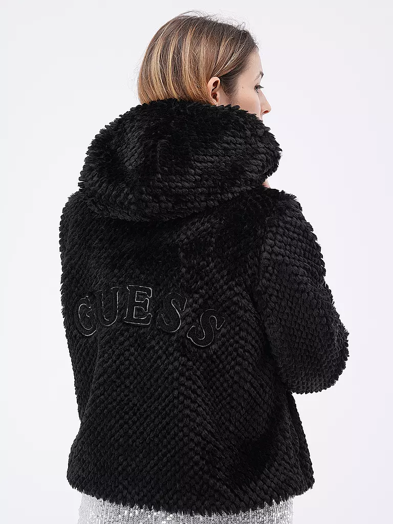 GUESS | Giacca in pelliccia sintetica | Nero