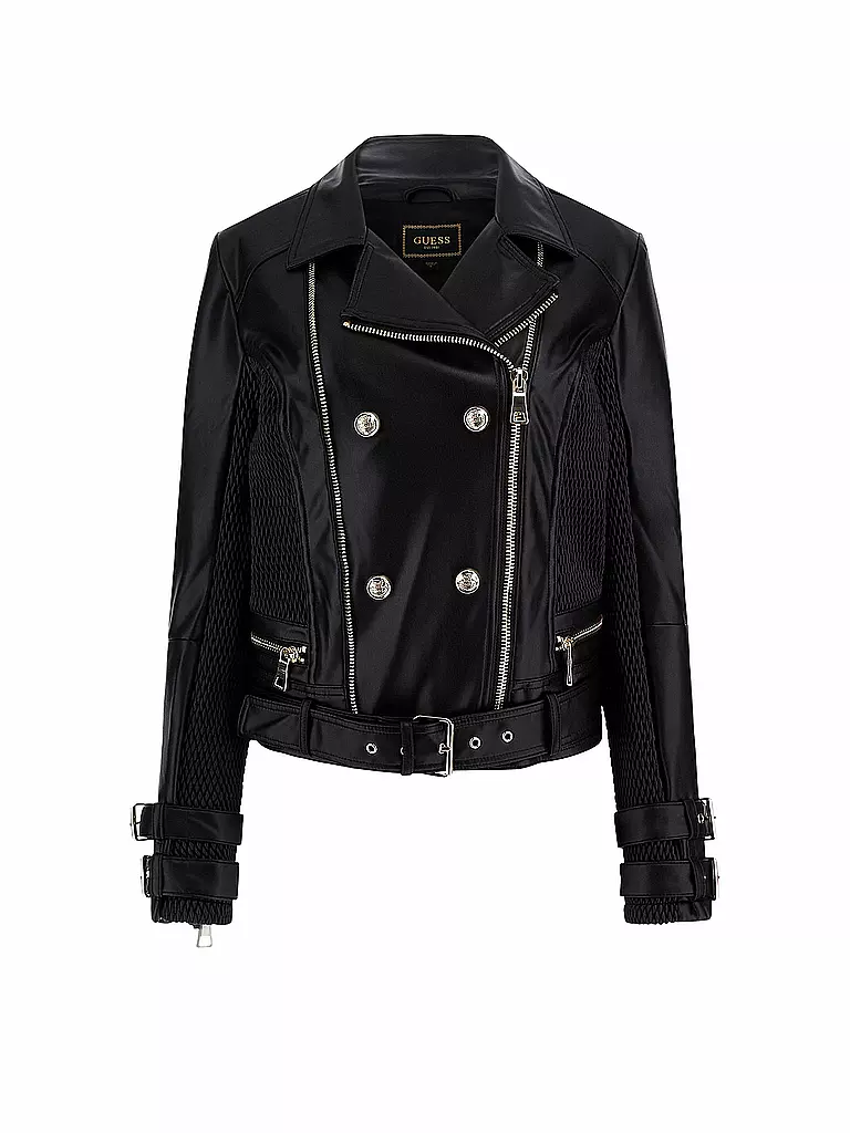 GUESS | Giacca in similpelle MYLA MOTO | Nero