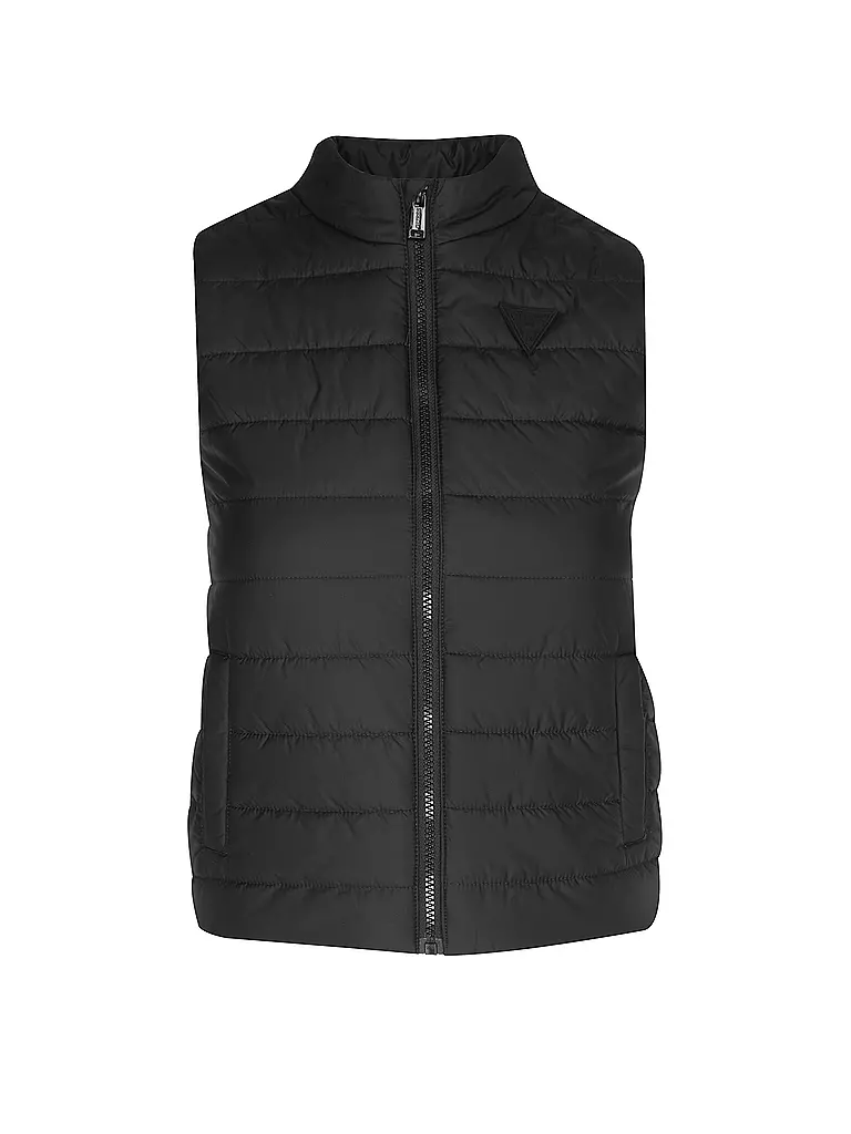 GUESS | Gilet trapuntato da ragazza | Nero