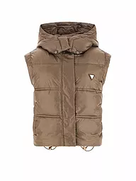 GUESS | Gilet trapuntato | Marrone chiaro