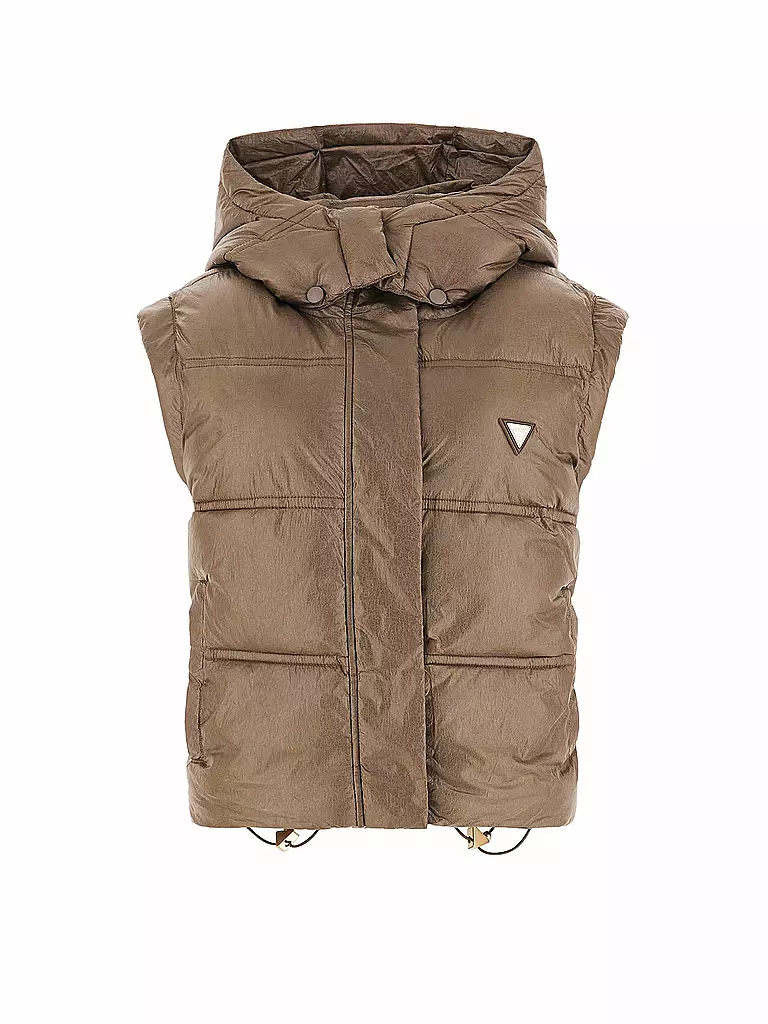 GUESS | Gilet trapuntato | Marrone chiaro