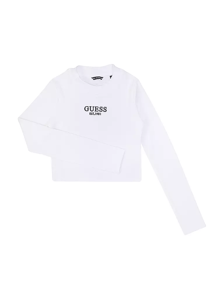 GUESS | Maglietta a maniche lunghe da ragazza | Bianco