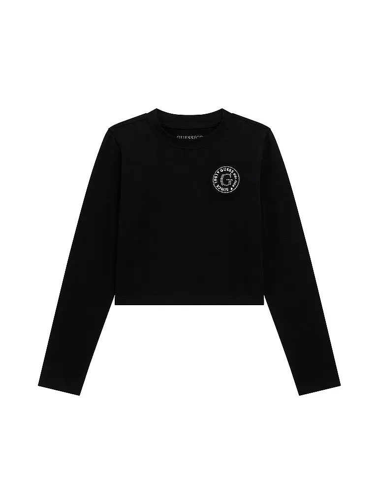 GUESS | Maglietta a maniche lunghe da ragazza | Nero