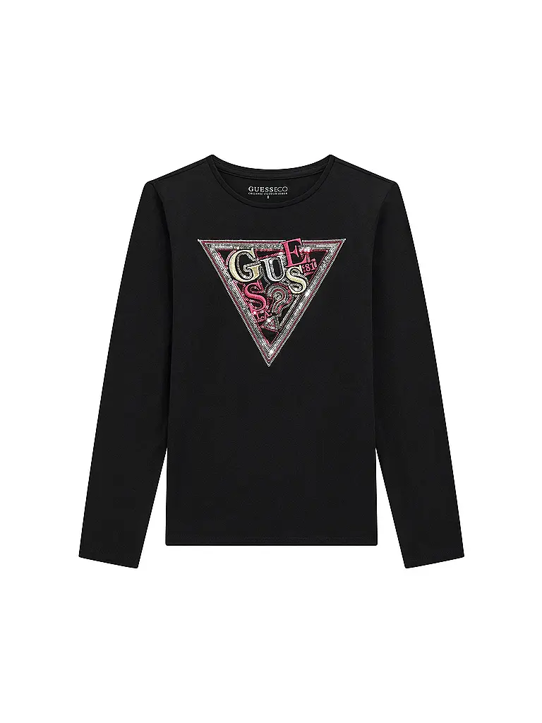 GUESS | Maglietta a maniche lunghe da ragazza | Nero