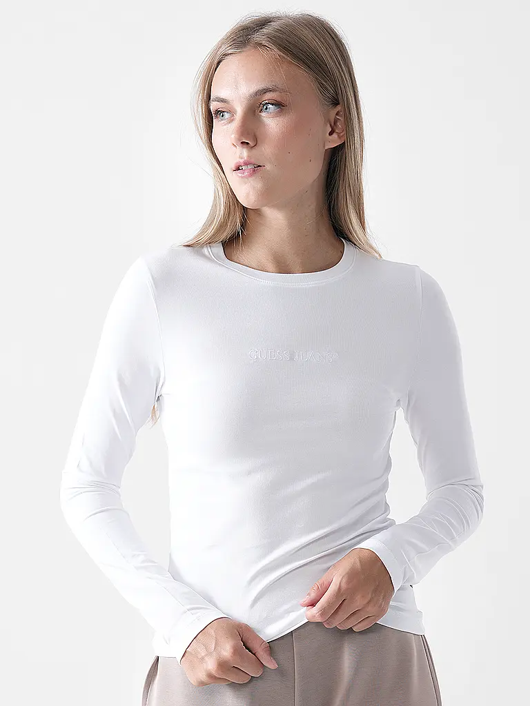 GUESS | Maglietta a maniche lunghe | Bianco