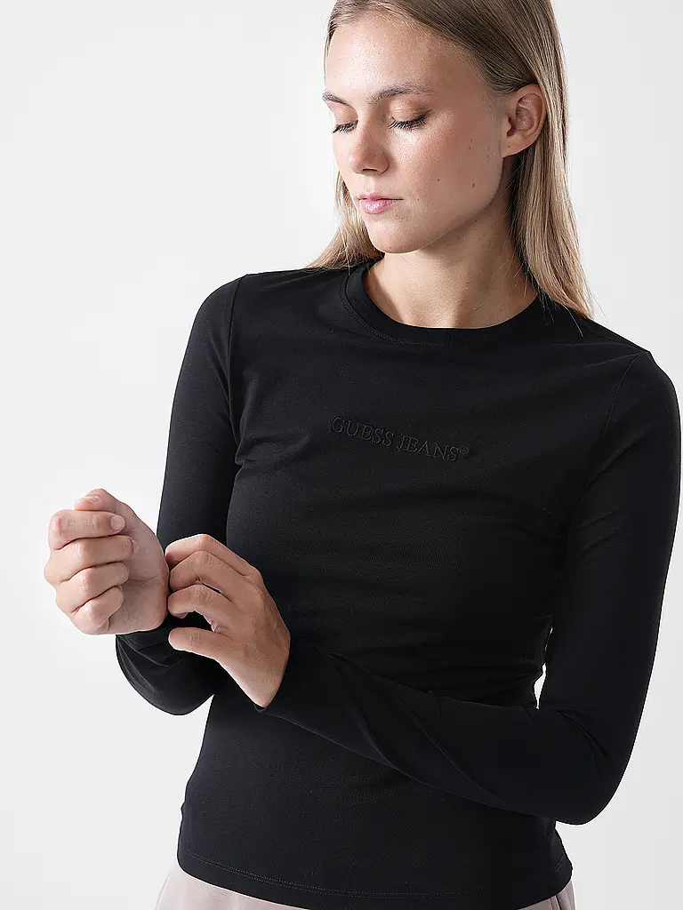 GUESS | Maglietta a maniche lunghe | Nero