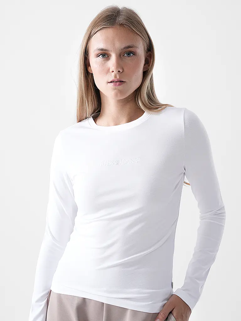 GUESS | Maglietta a maniche lunghe | Bianco