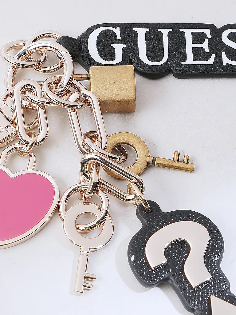 GUESS | Nome del prodotto: Portachiavi
Marca: GUESS
Colore: nero
Categorie: Moda, Donna

Materiale: Metallo
Stile: Young Fashion, Glamour | Nero