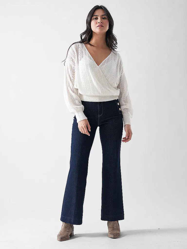 GUESS | Pantaloni business NEW FAYE | Blu scuro